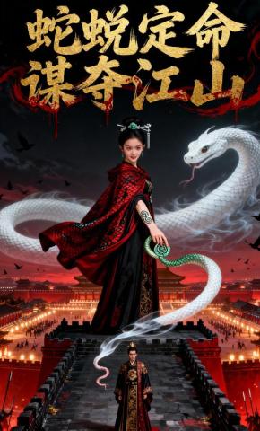 短剧《蛇蜕定命，谋夺江山》海报
