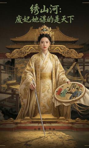 短剧《绣山河：废妃她谋的是天下》海报