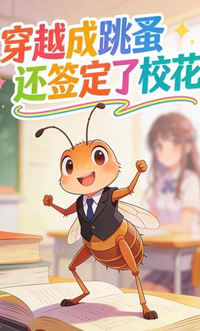 短剧《穿越成跳蚤还签订了校花》海报