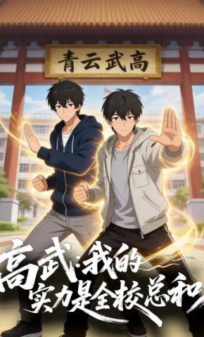 短剧《高武：我的实力是全校总和》海报