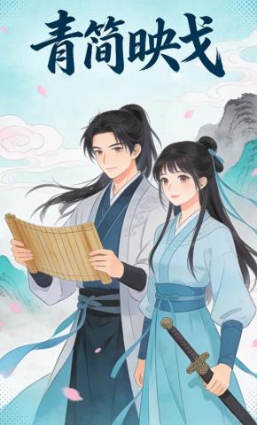 短剧《青简映戈》海报