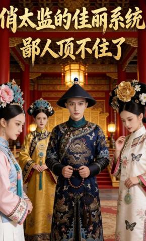 短剧《俏太监的佳丽系统，鄙人顶不住了》海报