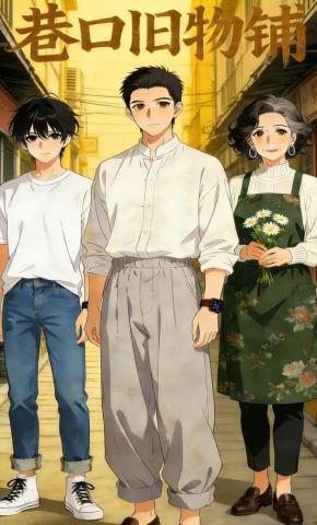 短剧《巷口旧物铺》海报