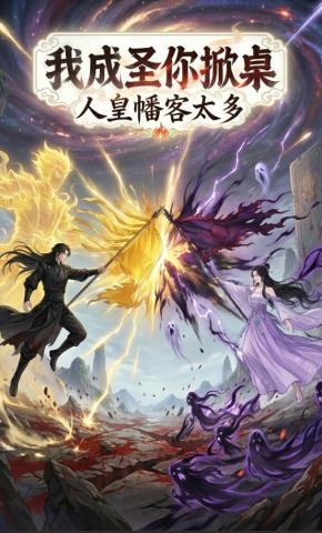 短剧《我成圣你掀桌，人皇幡客太多》海报