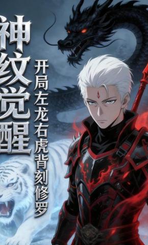 短剧《神纹觉醒：开局左龙右虎背刻修罗》海报