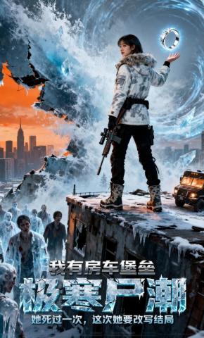 短剧《极寒尸潮我有房车堡垒》海报