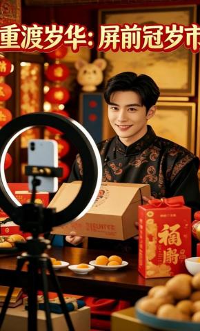 短剧《重渡岁华：屏前冠岁市》海报