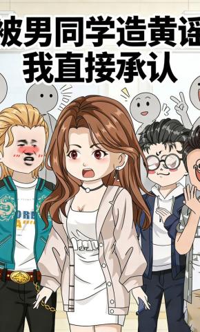 短剧《被男同学造黄谣，我直接承认》海报