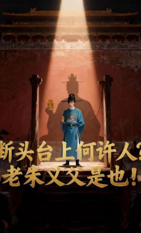 短剧《断头台上何许人？老朱义父是也！》海报