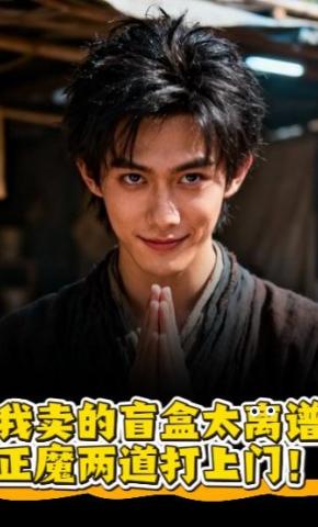 短剧《我卖的盲盒太离谱，正魔两道打上门！》海报