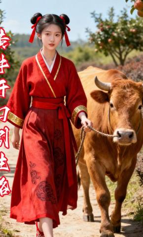 短剧《黄牛开口引生路》海报