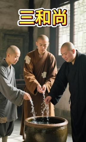 短剧《三和尚》海报