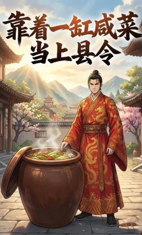 短剧《靠着一缸咸菜当上县令》海报