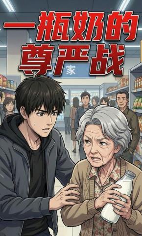 短剧《一瓶奶的尊严战》海报