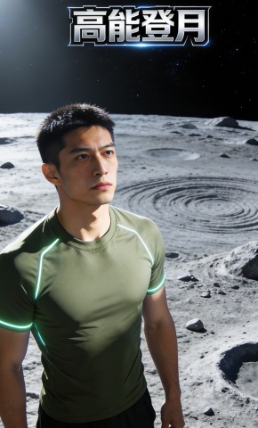 短剧《高能登月》海报