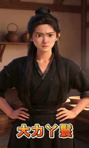 短剧《大力丫鬟》海报