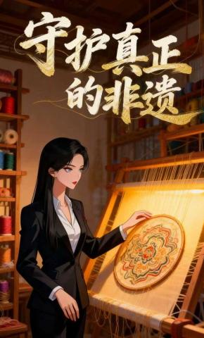 短剧《守护真正的非遗》海报