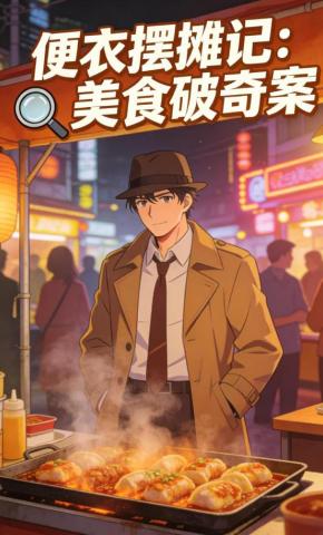 短剧《便衣摆摊记：美食破奇案》海报