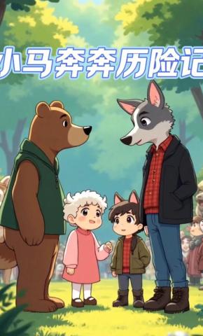 短剧《小马奔奔历险记》海报