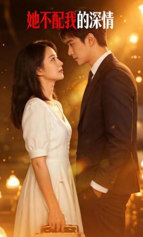 短剧《她不配我的深情》海报