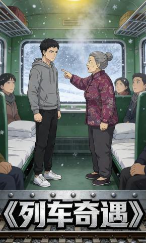 短剧《列车奇遇》海报