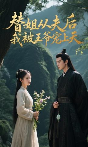 短剧《替姐从夫后，我被王爷宠上天》海报