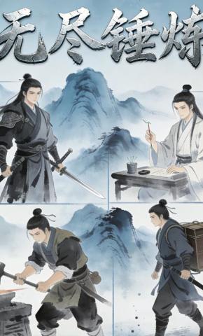 短剧《无尽锤炼》海报