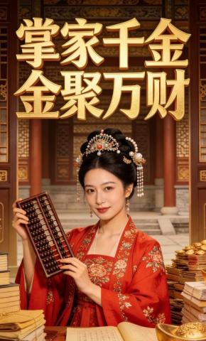 短剧《掌家千金聚万财》海报