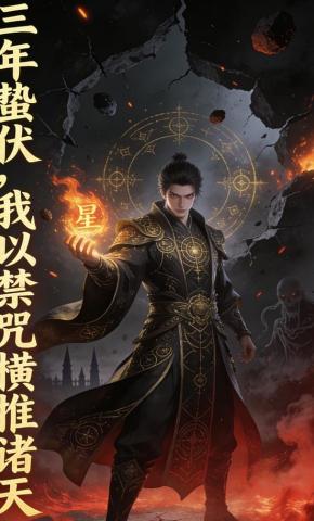 短剧《三年蛰伏，我以禁咒横推诸天》海报