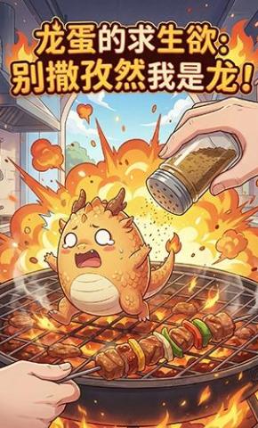 短剧《龙蛋的求生欲：别撒孜然我是龙！》海报