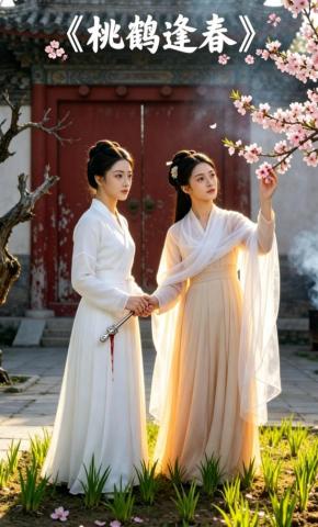 短剧《桃鹤逢春》海报