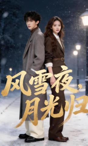短剧《风雪夜，月光归》海报