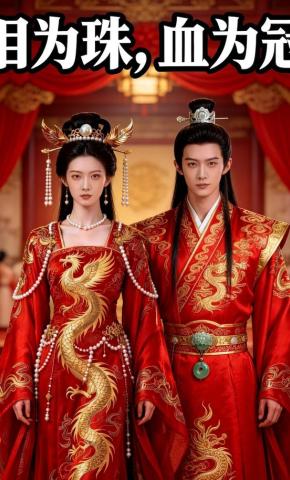 短剧《泪为珠，血为冠》海报