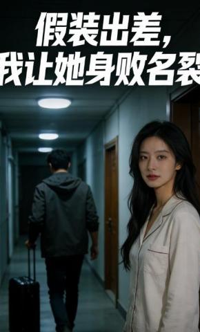 短剧《假装出差，我让她身败名裂》海报