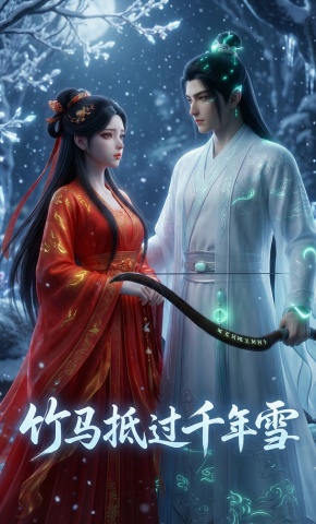 短剧《竹马抵过千年雪》海报