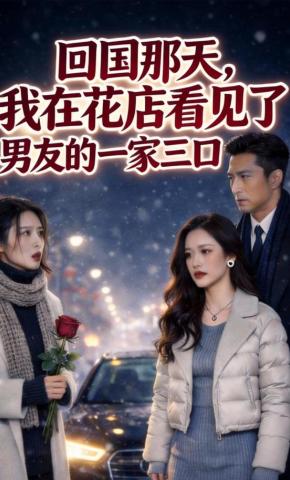 短剧《回国那天，我在花店看见了男友的一家三口》海报
