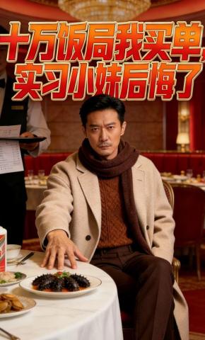短剧《十万饭局我买单，实习小妹后悔了》海报