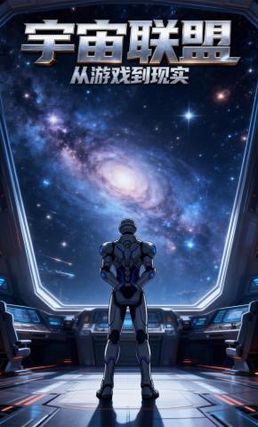 短剧《宇宙联盟，从游戏到现实》海报