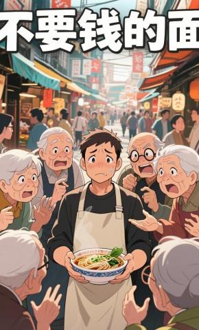 短剧《不要钱的面》海报