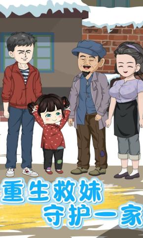 短剧《重生救妹，守护一家》海报