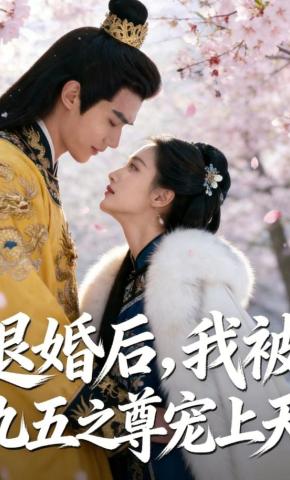 短剧《退婚后，我被九五之尊宠上天》海报