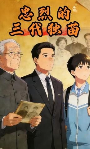 短剧《忠烈的三代独苗》海报