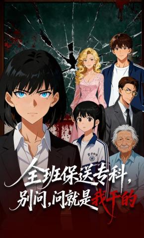 短剧《全班保送专科，别问，问就是我干的》海报
