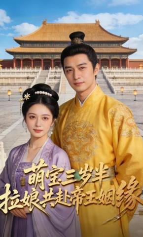 短剧《萌宝三岁半，拉娘共赴帝王姻缘》海报