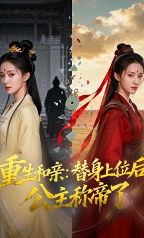 短剧《重生和亲：替身上位后，公主称帝了》海报