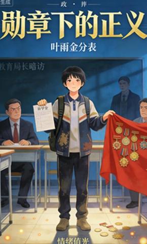 短剧《勋章下的正义》海报