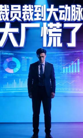 短剧《裁员裁到大动脉，大厂慌了》海报