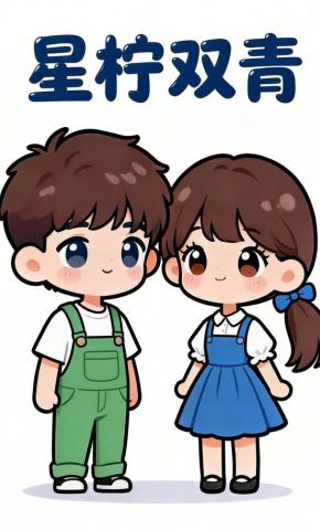 短剧《星柠双青》海报