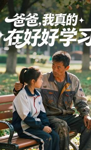 短剧《爸爸，我真的在好好学习》海报
