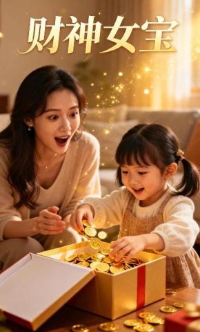 短剧《财神女宝》海报